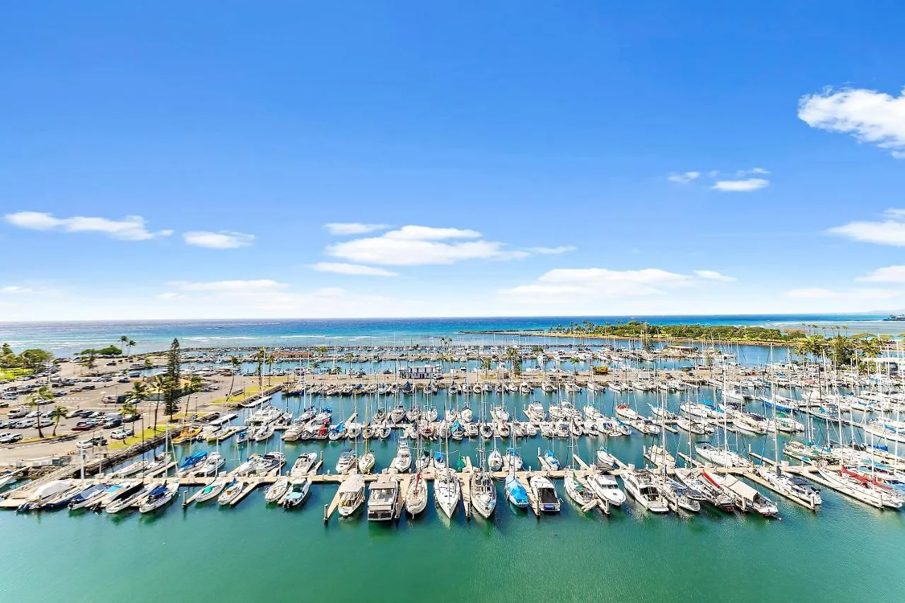 Stunning 1Br Ocean View Condo At Ilikai Marina Honolulu 0*,